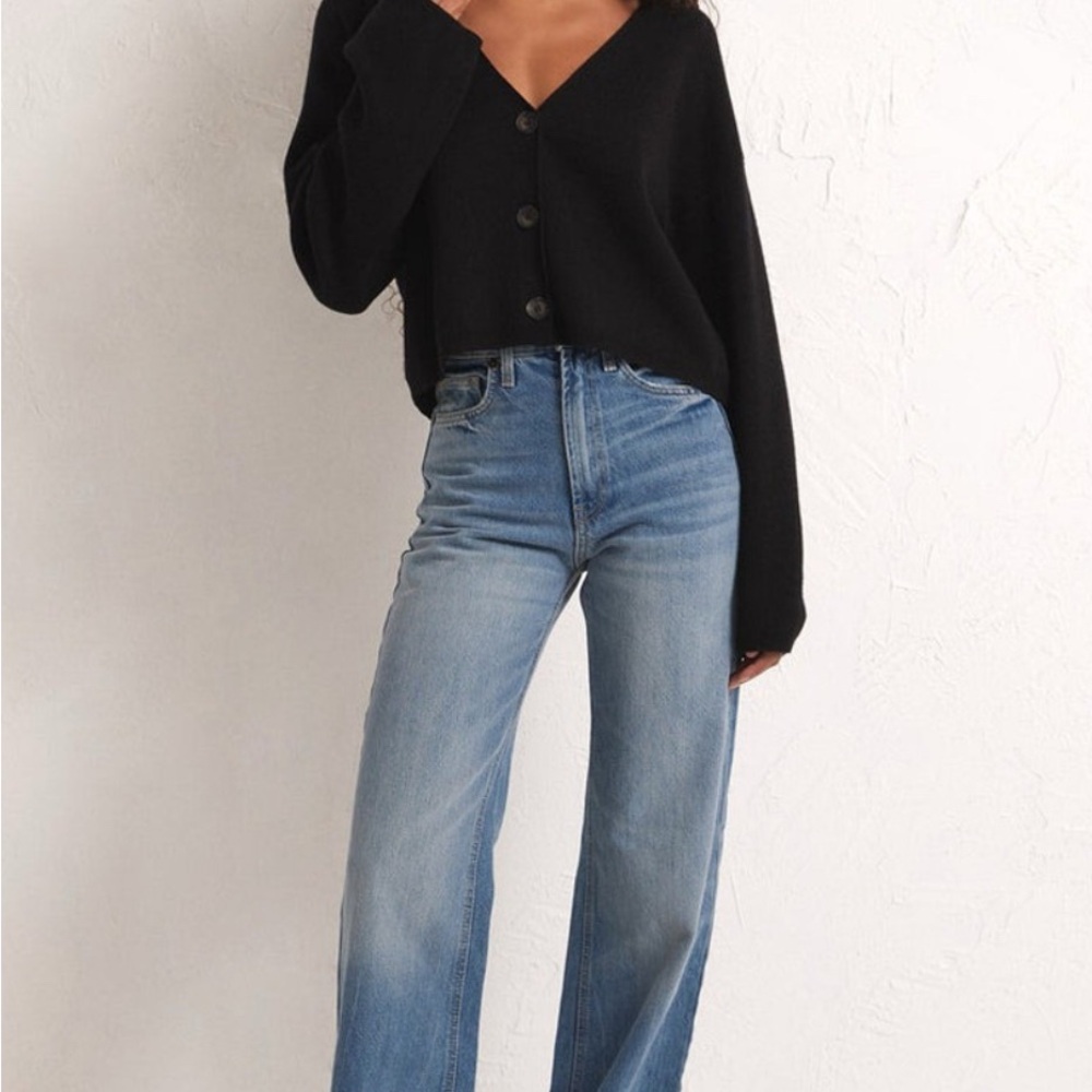 Z Supply Midori Rib Cardigan – Black, XS